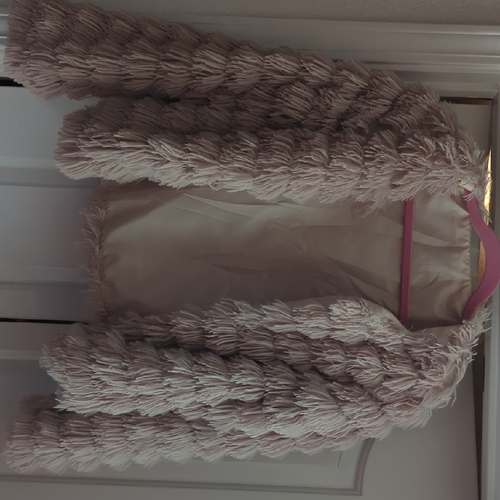 Faux Fur Jacket - Cream